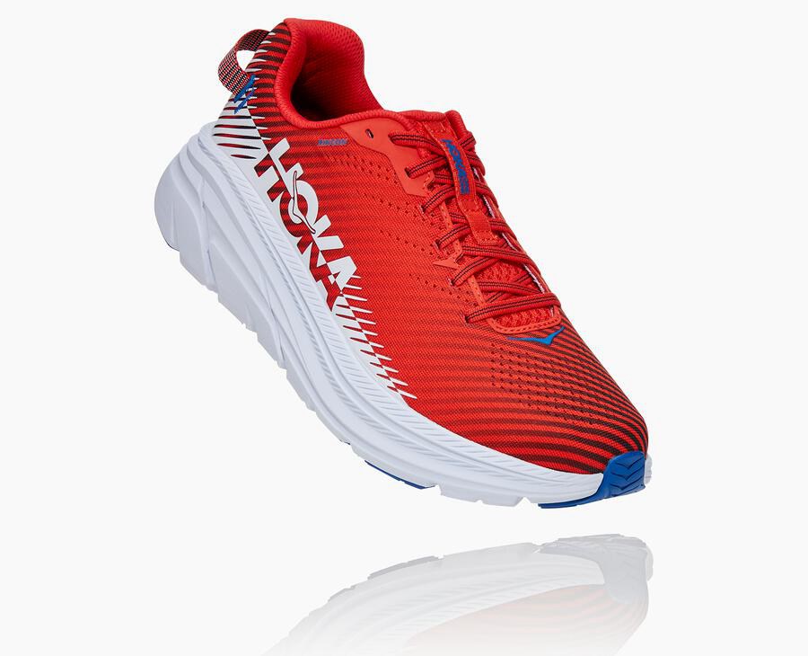 Hoka One One Koşu Ayakkabısı Erkek Kırmızı/Beyaz - Rincon 2 - BA9375286